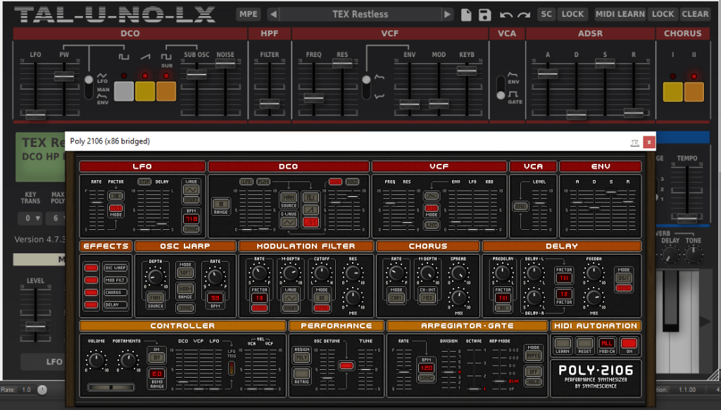 Juno 6/60/106 emulators